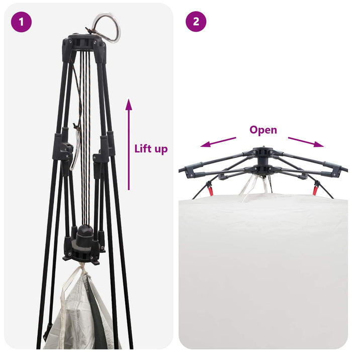 Cort Instant cu depozitare Gri 260 x 260 x 185 cm Oțel - WALTI WALTI