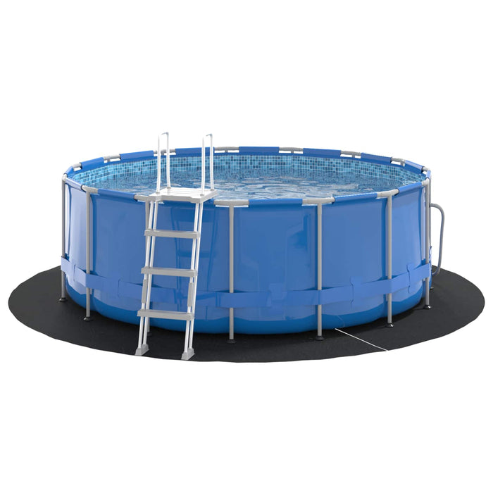 Folie pentru Bază de Piscină Negru Ø 244 cm Țesătură Nețesută - WALTI WALTI