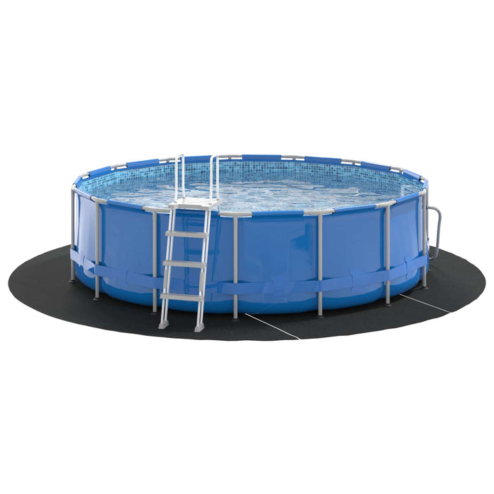 Folie pentru Bază de Piscină Negru Ø 396 cm Țesătură Nețesută - WALTI WALTI
