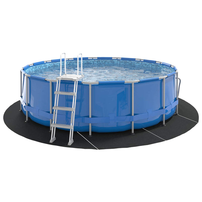 Folie pentru Bază de Piscină Negru Ø 428 cm Țesătură Nețesută - WALTI WALTI