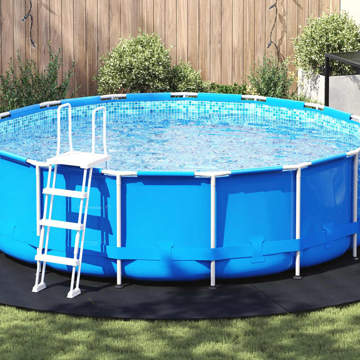 Folie pentru Bază de Piscină Negru Ø 500 cm Țesătură Nețesută - WALTI WALTI