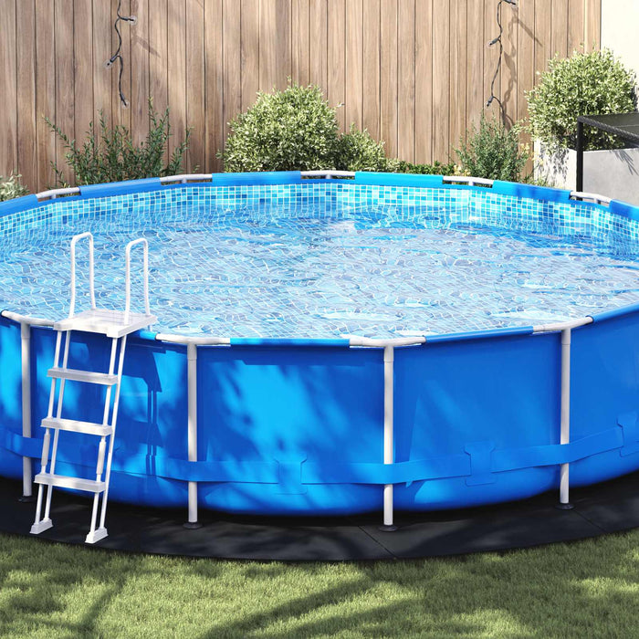 Folie pentru Bază de Piscină Negru Ø 550 cm Țesătură Nețesută WALTI