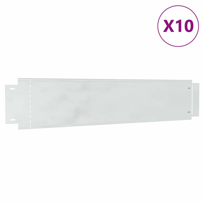 Gard pentru gazon Culoare galvanizată 100 x 20 x 0.07 cm WALTI
