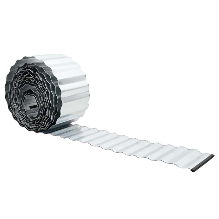 Bordură de gazon Argintiu 1000 x 25 x 0,03 cm WALTI