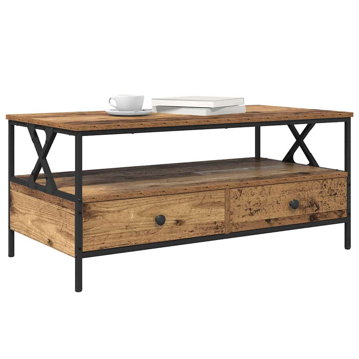 Masă de cafea Lemn vechi 100 x 51 x 45 cm Lemn compozit - WALTI WALTI