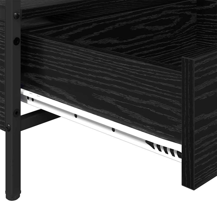 Masă de cafea Stejar negru 100 x 51 x 45 cm Lemn compozit - WALTI WALTI