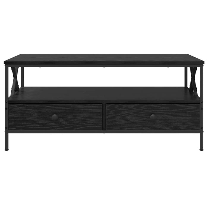 Masă de cafea Stejar negru 100 x 51 x 45 cm Lemn compozit - WALTI WALTI