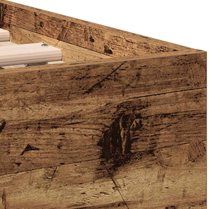 Cadru de pat Lemn vechi 203 x 95 x 70 cm Lemn compozit - WALTI WALTI