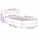 Cadru de pat Lemn vechi 203 x 95 x 70 cm Lemn compozit - WALTI WALTI