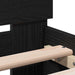 Cadru de pat Stejar Negru 203 x 95 x 70 cm Lemn compozit - WALTI WALTI