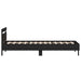 Cadru de pat Stejar Negru 203 x 95 x 70 cm Lemn compozit - WALTI WALTI