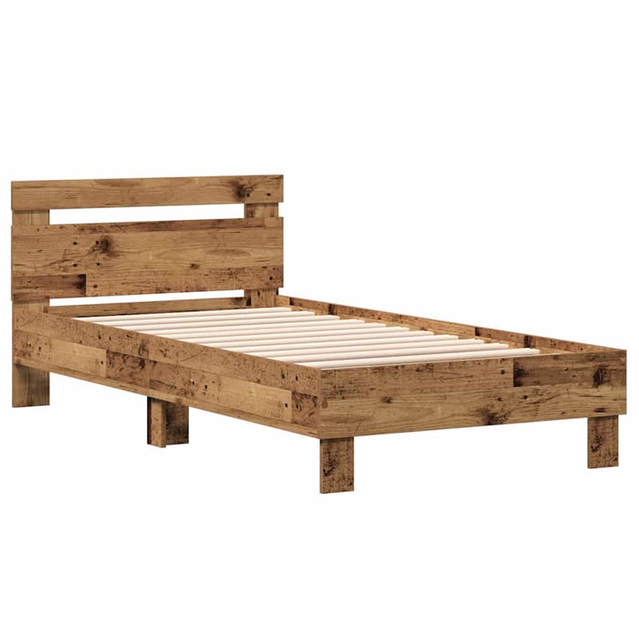 Cadru de pat Lemn vechi 193 x 95 x 88 cm Lemn compozit - WALTI WALTI