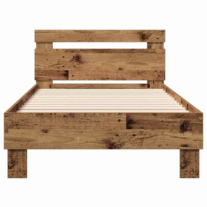 Cadru de pat Lemn vechi 193 x 95 x 88 cm Lemn compozit - WALTI WALTI