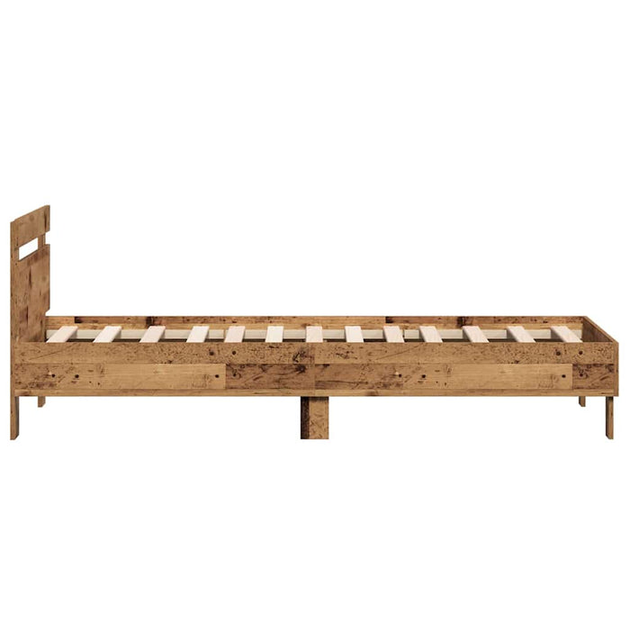 Cadru de pat Lemn vechi 193 x 95 x 88 cm Lemn compozit - WALTI WALTI