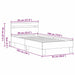 Cadru de pat Lemn vechi 193 x 95 x 88 cm Lemn compozit - WALTI WALTI