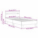 Cadru de pat Stejar Artizanal 193 x 95 x 88 cm Lemn compozit - WALTI WALTI