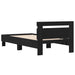Cadru de pat Stejar Negru 193 x 95 x 88 cm Lemn compozit - WALTI WALTI