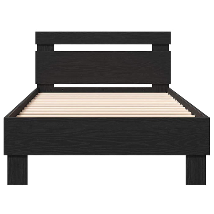 Cadru de pat Stejar Negru 193 x 95 x 88 cm Lemn compozit - WALTI WALTI