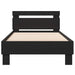 Cadru de pat Stejar Negru 193 x 95 x 88 cm Lemn compozit - WALTI WALTI