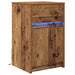 Noptieră LED cu sertar Lemn vechi 38 x 34 x 61 cm Lemn compozit - WALTI WALTI