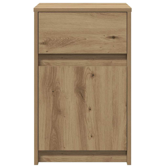 Noptieră LED stejar artizanal 38 x 34 x 61 cm Lemn compozit - WALTI WALTI