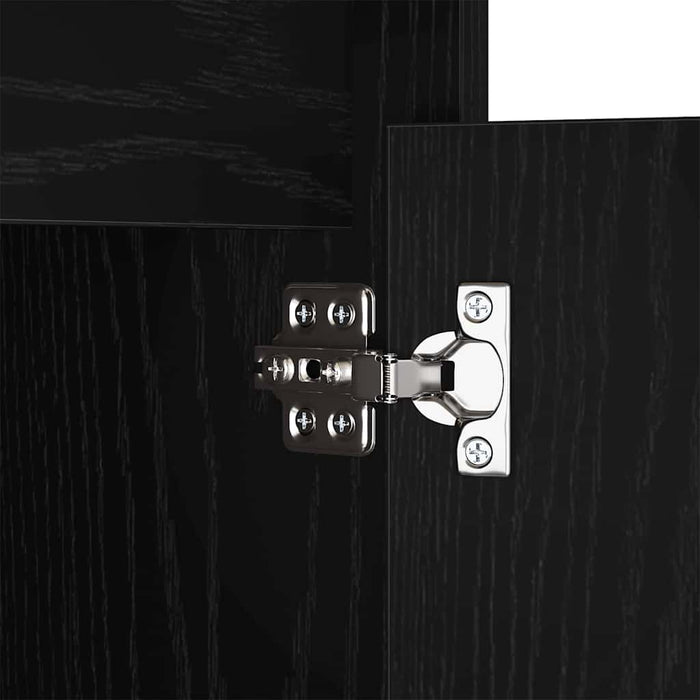 Noptieră LED Stejar negru 38 x 34 x 61 cm Lemn compozit - WALTI WALTI
