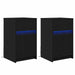 Noptieră LED 2 pcs Stejar negru 38 x 34 x 61 cm Lemn compozit - WALTI WALTI