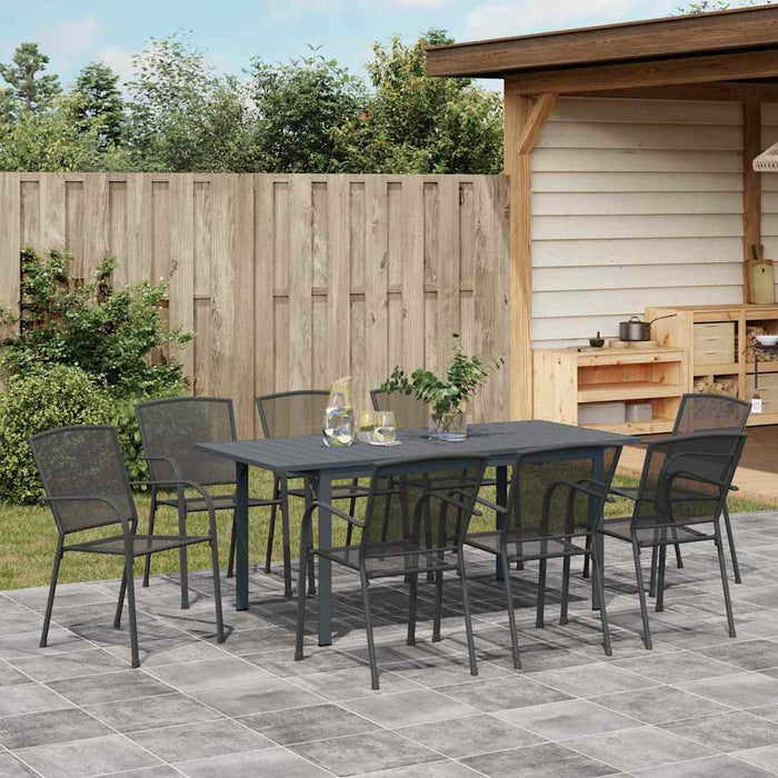 Set de masă pentru grădină 9 pcs Antracit - WALTI WALTI