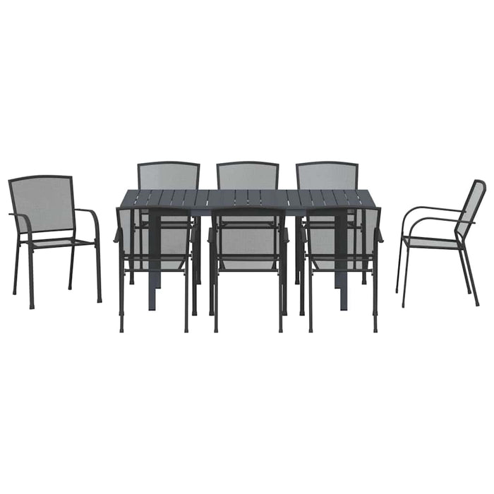 Set de masă pentru grădină 9 pcs Antracit - WALTI WALTI