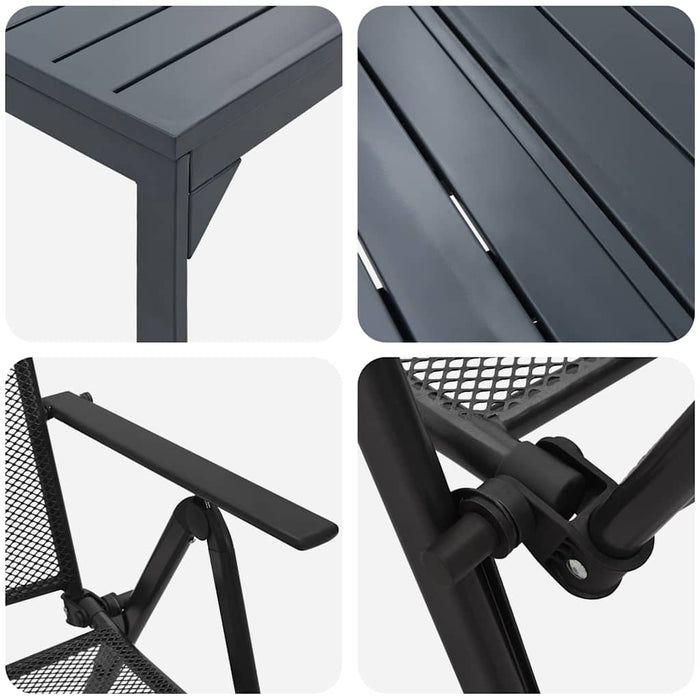 Set de dining pentru grădină 7 pcs Antracit Dimensiune completă - WALTI WALTI