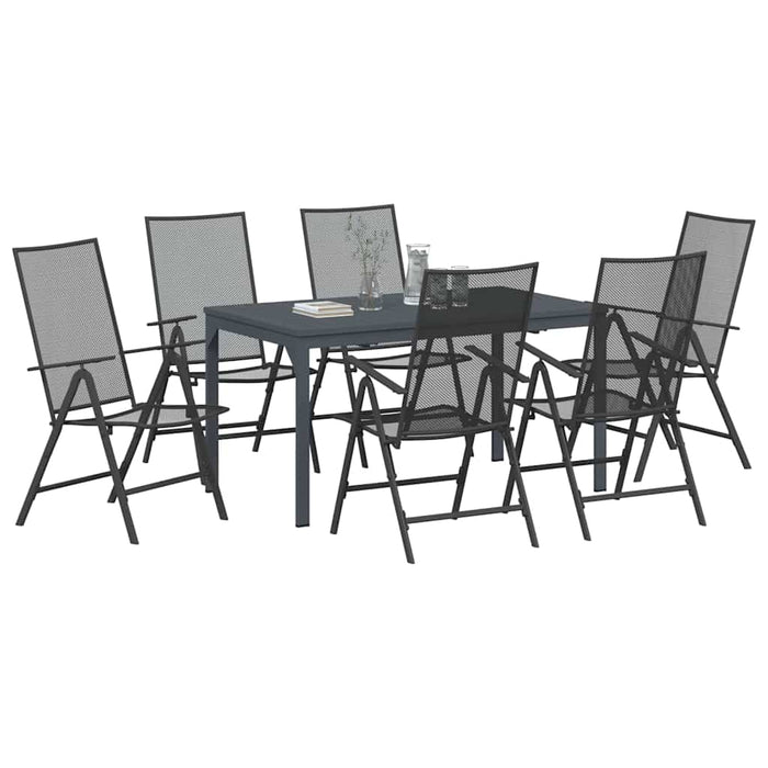 Set de dining pentru grădină 7 pcs Antracit Dimensiune completă - WALTI WALTI