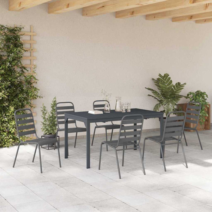 Set de masă pentru grădină 7 pcs Antracit - WALTI WALTI