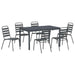 Set de masă pentru grădină 7 pcs Antracit - WALTI WALTI