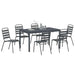 Set de masă pentru grădină 7 pcs Antracit - WALTI WALTI