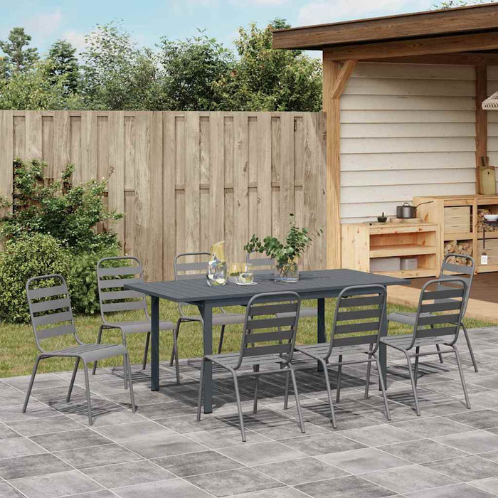 Set de masă pentru grădină 9 pcs Antracit - WALTI WALTI