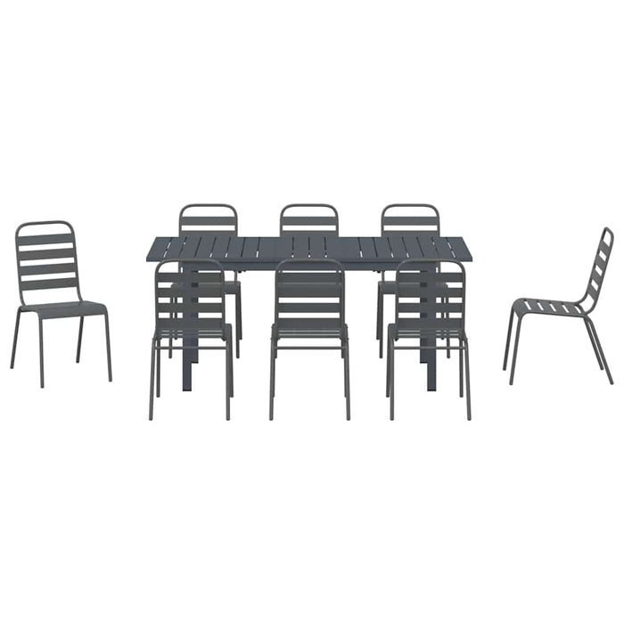 Set de masă pentru grădină 9 pcs Antracit - WALTI WALTI