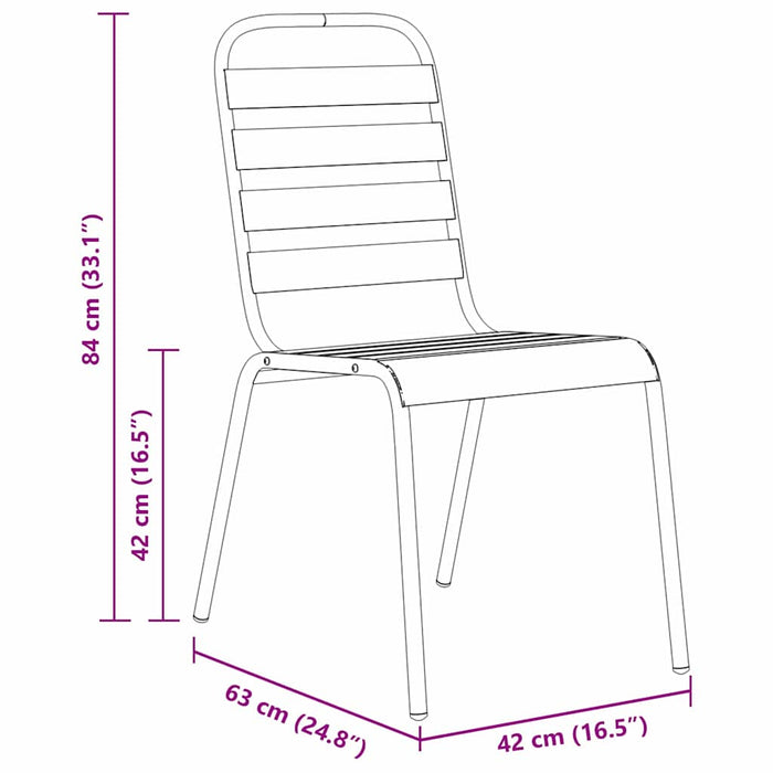 Set de masă pentru grădină 9 pcs Antracit - WALTI WALTI
