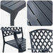 Set dining grădină Manual 7 pcs Antracit Standard Metal - WALTI WALTI