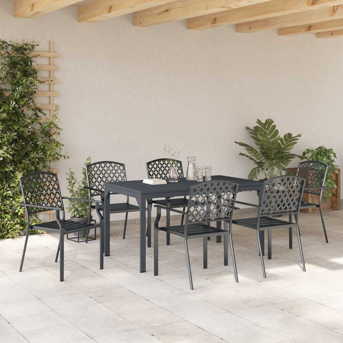 Set dining grădină Manual 7 pcs Antracit Standard Metal - WALTI WALTI