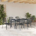 Set dining grădină Manual 7 pcs Antracit Standard Metal - WALTI WALTI