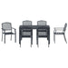 Set dining grădină Manual 7 pcs Antracit Standard Metal - WALTI WALTI