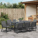 Set de dining pentru grădină cu perne 9 pcs Antracit Mediu - WALTI WALTI