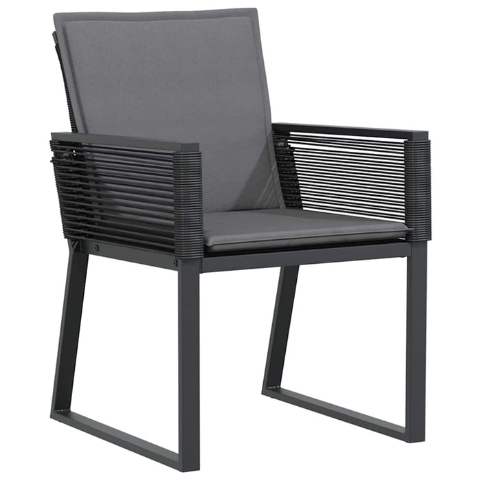 Set de dining pentru grădină cu perne 9 pcs Antracit Mediu - WALTI WALTI