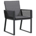 Set de dining pentru grădină cu perne 9 pcs Antracit Mediu - WALTI WALTI