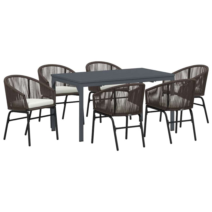 Set dining grădină Manual 7 pcs Maro Medie - WALTI WALTI