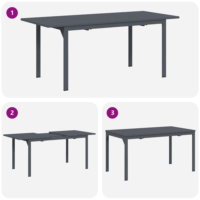 Set dining grădină Manual 7 pcs Maro Medie - WALTI WALTI