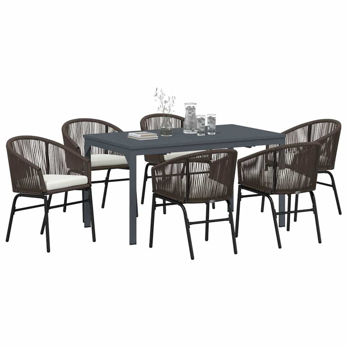 Set dining grădină Manual 7 pcs Maro Medie - WALTI WALTI