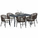 Set dining grădină Manual 7 pcs Maro Medie - WALTI WALTI