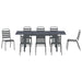 Set de dining 9 piese Manual 9 pcs Gri închis mare - WALTI WALTI