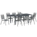 Set de dining 9 piese Manual 9 pcs Gri închis mare - WALTI WALTI